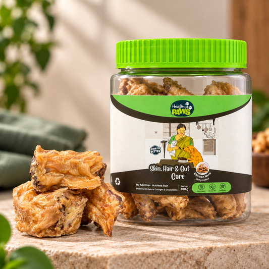 Skin, Hair & Gut Care - Dehydrated Chicken Neck Cut (50 Grams)