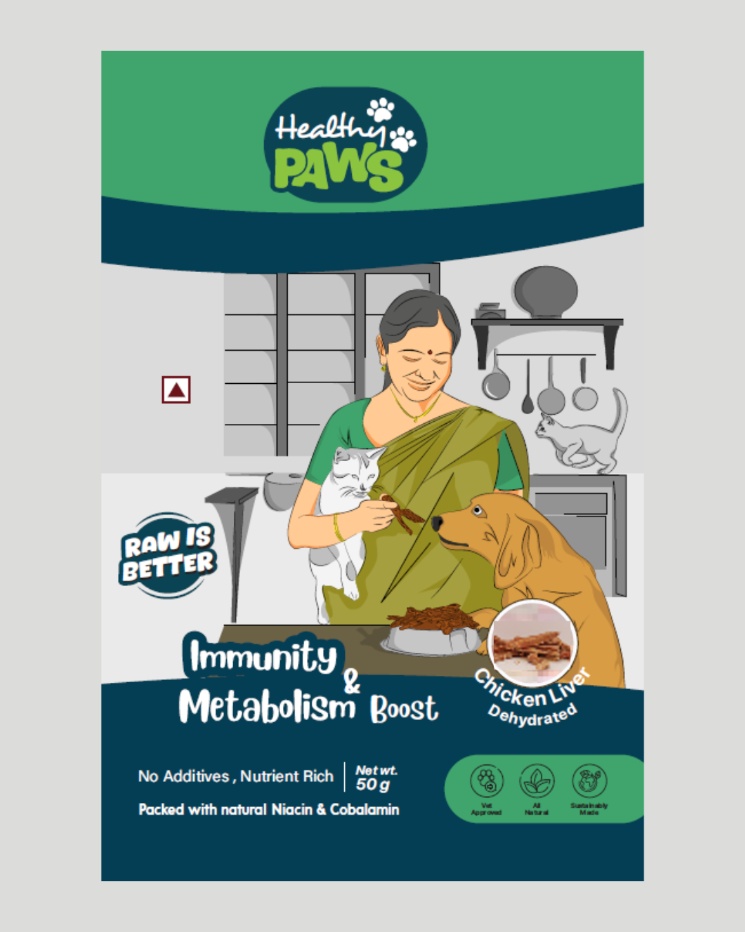 Immunity & Metabolism Boost - Dehydrated Chicken Liver (50 Grams)